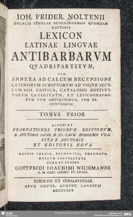 1: Accedunt Praefationes Priorum Editionum B. Auctoris Duae, B. Jo. Laur. Moshemii Una Vita B. Autoris Et Editoris Nova