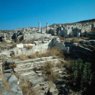 Delos, Römische Peristylhäuser beim Theater