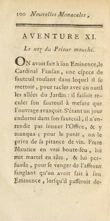 Aventure XI. Le nez du Prieur mouché