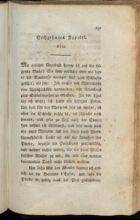 Sechzehntes Kapitel. Dido.