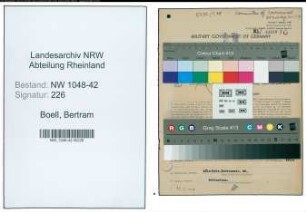 Entnazifizierung Bertram Boell , geb. 12.10.1913 ()