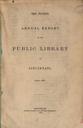 Annual report of the Public Library of Cincinnati, 4. 1871, Juni