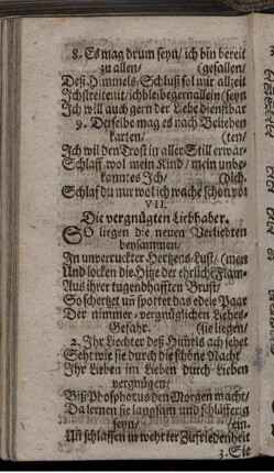 VII. Die vergnügten Liebhaber