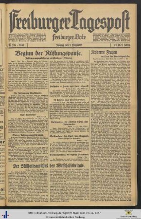 Nr. 254-278 (November 1931)