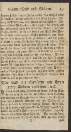 Wie man die Kayserin mit ihren zwey Kindern verbrennen will.