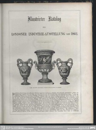 Illustrirter Katalog der Londoner Industrie-Ausstellung von 1862