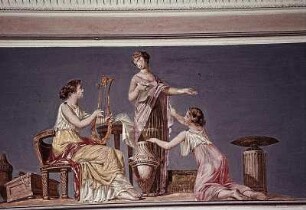 Musizierende weibliche Figuren
