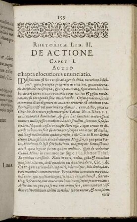 Rhetoricæ Lib. II. De Actione. Caput I. - Caput III.