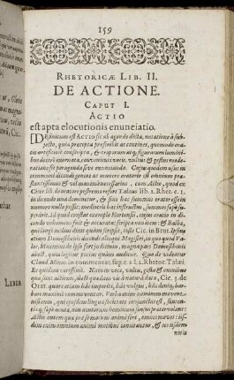 Rhetoricæ Lib. II. De Actione. Caput I. - Caput III.