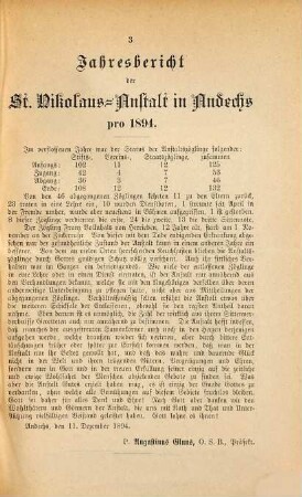 Jahres-Bericht. 1894
