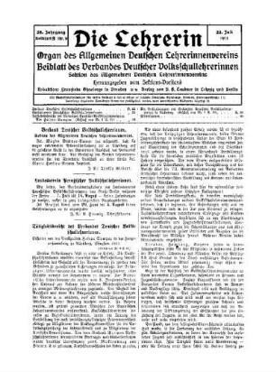 Tätigkeitsbericht des Verbandes Deutscher Volksschullehrerinnen : (Schluß von Nr.8 S.31)