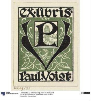 Ex libris Paul Voigt