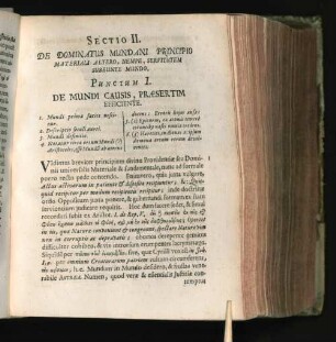 Sectio II. De Dominatus Mundani Principio Materiali Altero...