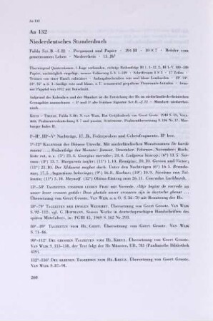 Aa 132. Niederdeutsches Stundenbuch