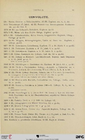 Convolute (Nr. 3271-3341)
