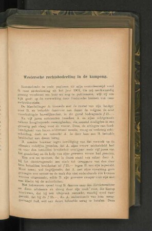 Westersche rechtsbedeelingen in de kampong, door D. G. Stibbe.