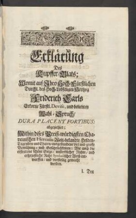 Erklärung Des Kupffer-Blats;