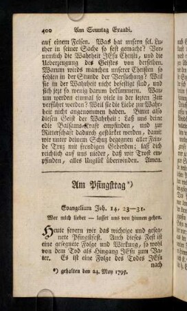 400-412, Am Pfingsttag