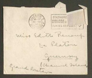 Drei Briefe von J. C. M. (= Gio Brentano) an Edith Le Page Renouf