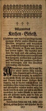 Kurtzgefaßtes Gebet-Büchlein