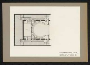 Nationaltheater, München Wiederaufbau: Grundriss Galeriegeschoss / Vorentwurf