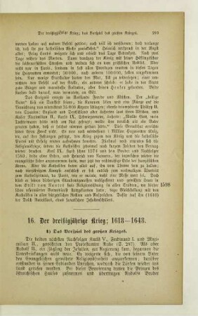 16. Der dreißigjährige Krieg; 1618-1648