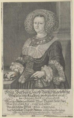 Bildnis der Barbara Bühlerin, gebohrene Welsserin