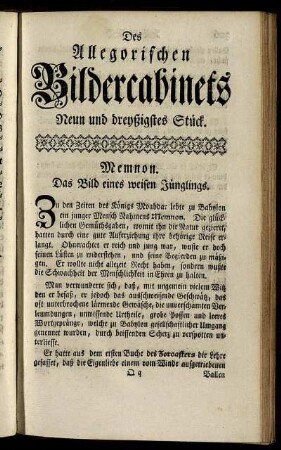 Neun und dreyßigstes Stück