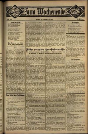 Zweite Ausgabe vom Sonntag, den 23. Oktober 1932.