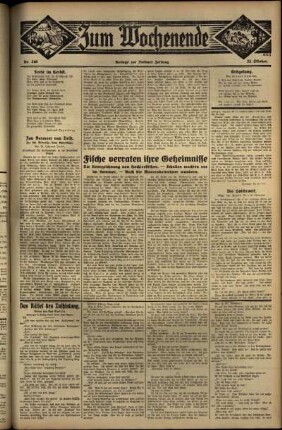 Zweite Ausgabe vom Sonntag, den 23. Oktober 1932.