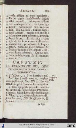 Cap. XV - XVI.