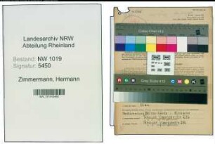 Entnazifizierung Hermann Zimmermann , geb. 09.12.1893 ()