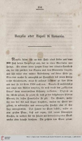Nauplia oder Napoli di Romania