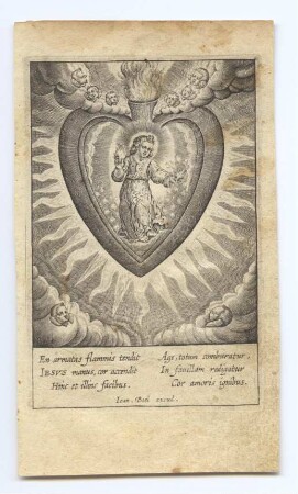 Herz-Jesu-Bild (kleines Andachtsbild)