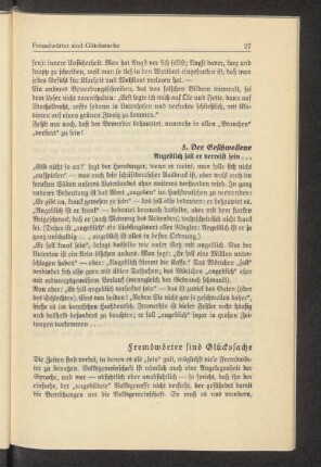 Fremdwörter sind Glückssache
