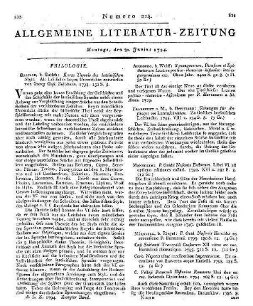 Uebungen für Anfänger im Lateinschreiben. Zu Gedikes lateinischen Lesebuche. Frankfurt a.M.: Herrmann 1793