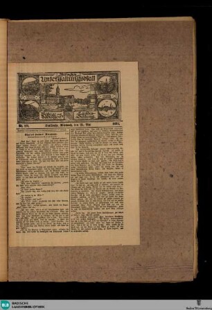 Badische Landes-Zeitung, Badisches Unterhaltungsblatt, Nr. 119