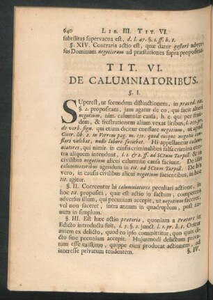 Tit. VI. De Calumniatoribus