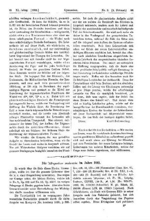 Die athênaiôn politêia im Jahre 1892