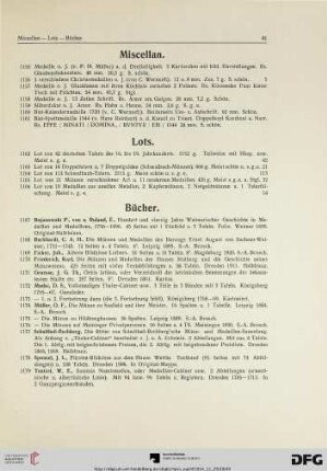 Miscellan (Nr. 1155-1161)