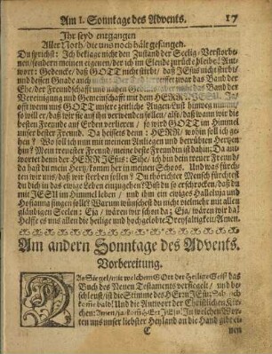 Am andern Sonntage des Advents