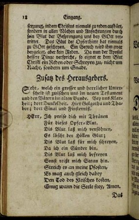 Zusatz des Herausgebers.