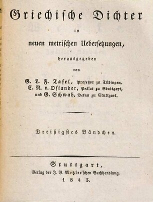 Homer's Werke, 12. Ilias ; Bdch. 7