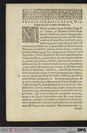 Oratio Fvnebris