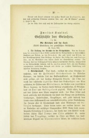 Zweites Kapitel. Geschichte der Griechen