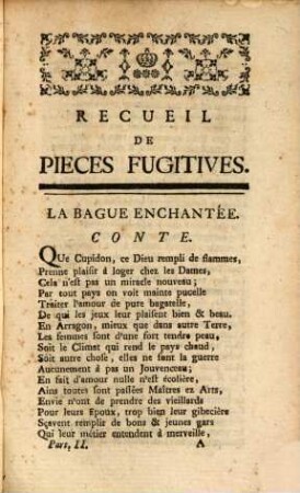 Recueil De Nouvelles Poésies Galantes, Critiques, Latines Et Françoises, 2