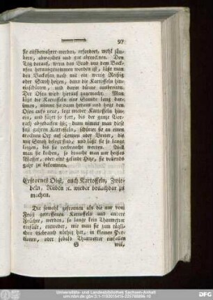 Erfrornes Obst, auch Kartoffeln, Zwiebeln, Rüben [et]c. wieder brauchbar zu machen.