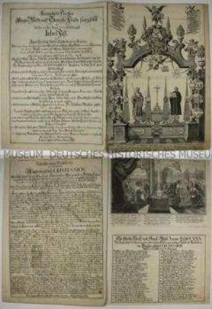 Albumblatt (4) zum 200. Jahrestag der Augsburger Konfession
