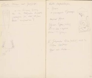 Reiseskizzen aus Athen, Venedig und Padua: Details (aus: Skizzenalbum 4)