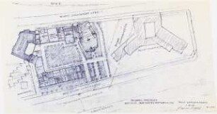 Institut für evangelische Kirchenmusik, Domchor und Internat, Schleswiger Ufer, Berlin-Tiergarten: Lageplan, ca. 1:500, (von Inv.nr. 40061)